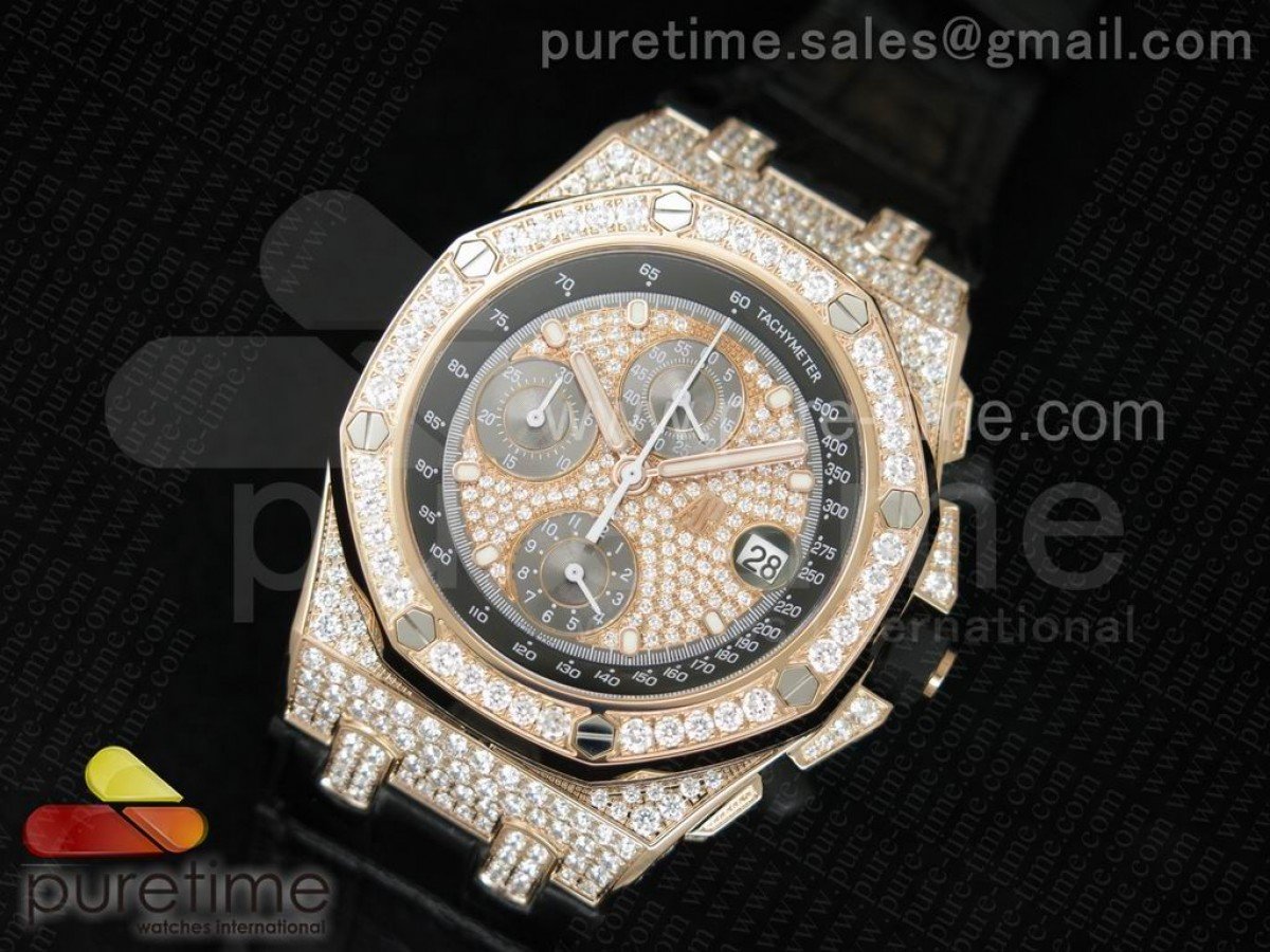 Royal Oak Offshore RG Full Paved Diamonds - immagine 2