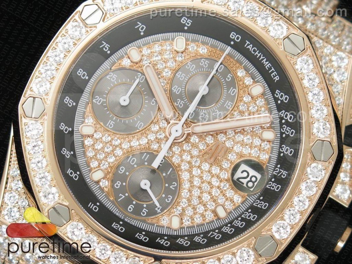 Royal Oak Offshore RG Full Paved Diamonds