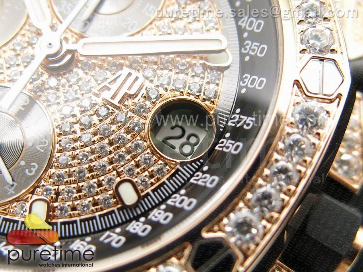 Royal Oak Offshore RG Full Paved Diamonds - immagine 4