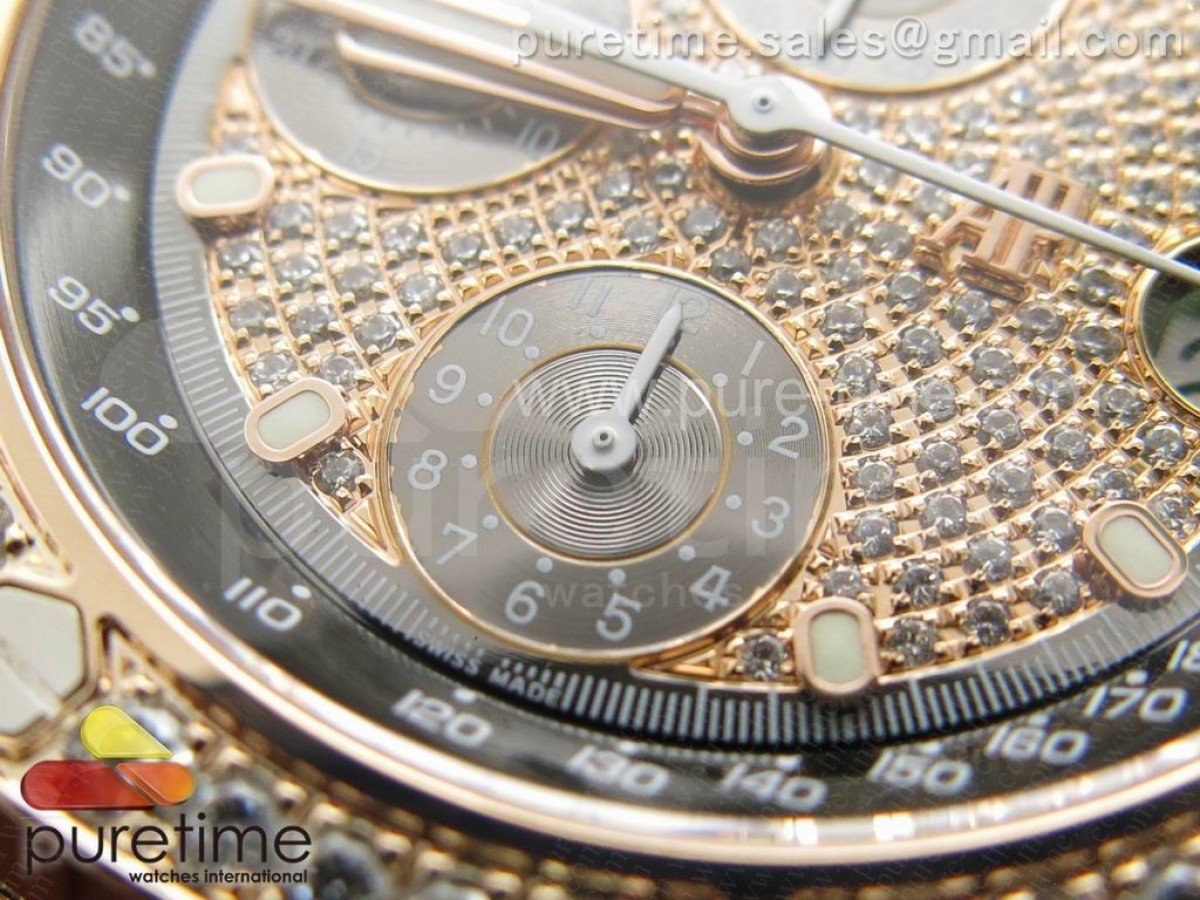 Royal Oak Offshore RG Full Paved Diamonds - immagine 7