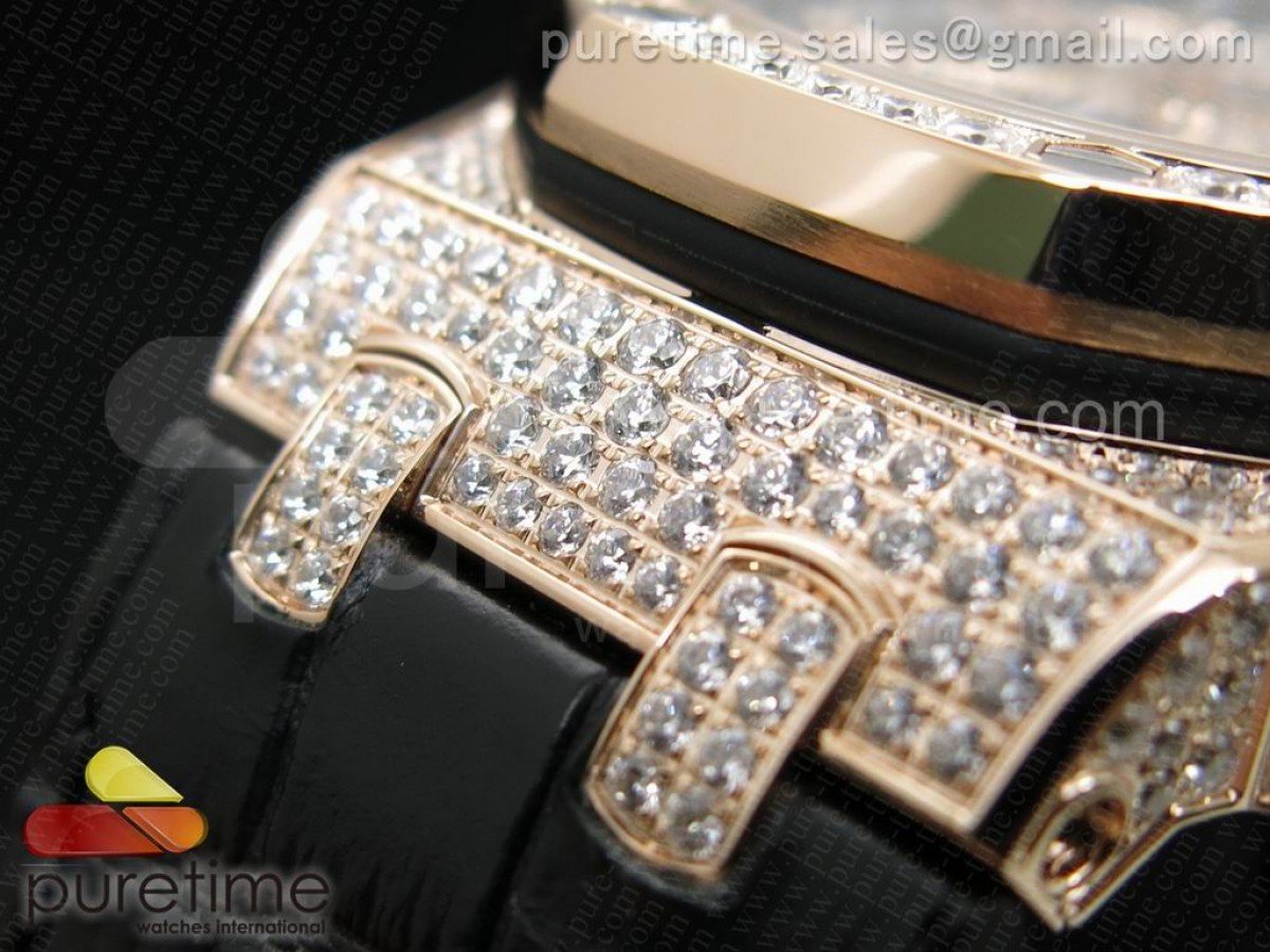 Royal Oak Offshore RG Full Paved Diamonds - immagine 11