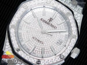 Royal Oak 37mm 15452 SS Full Paved Diamonds