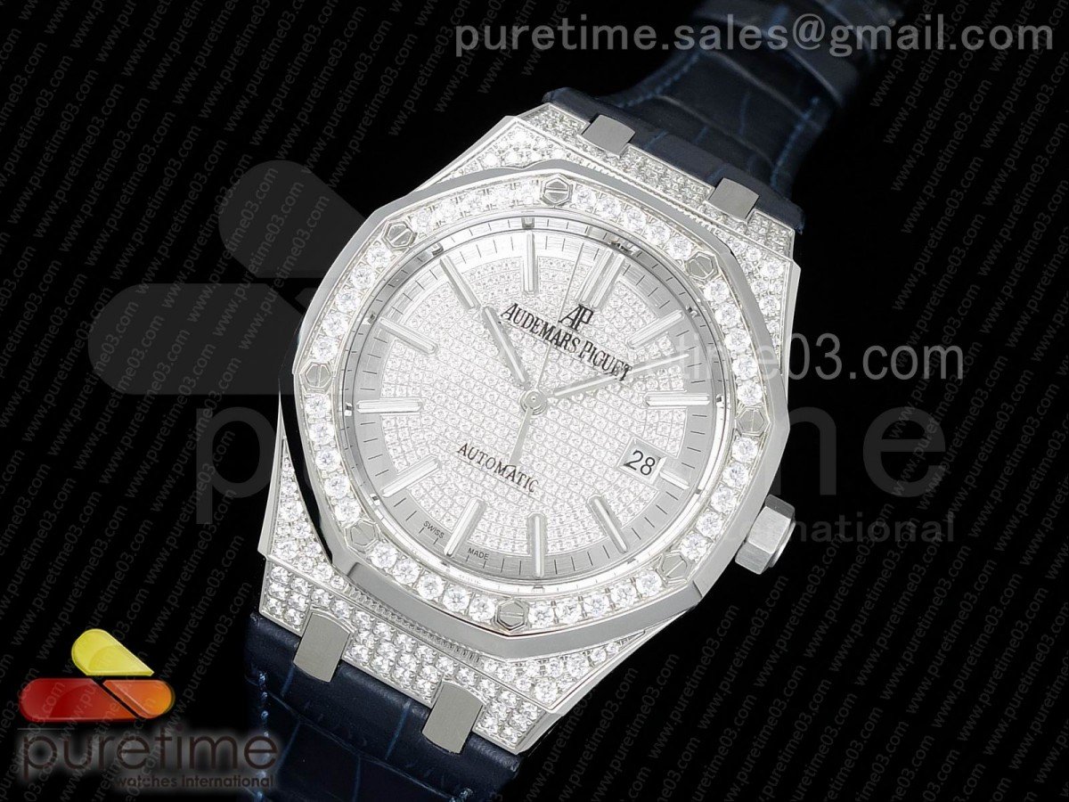 Royal Oak 41mm 15402 SS Full Paved Diamonds - immagine 2
