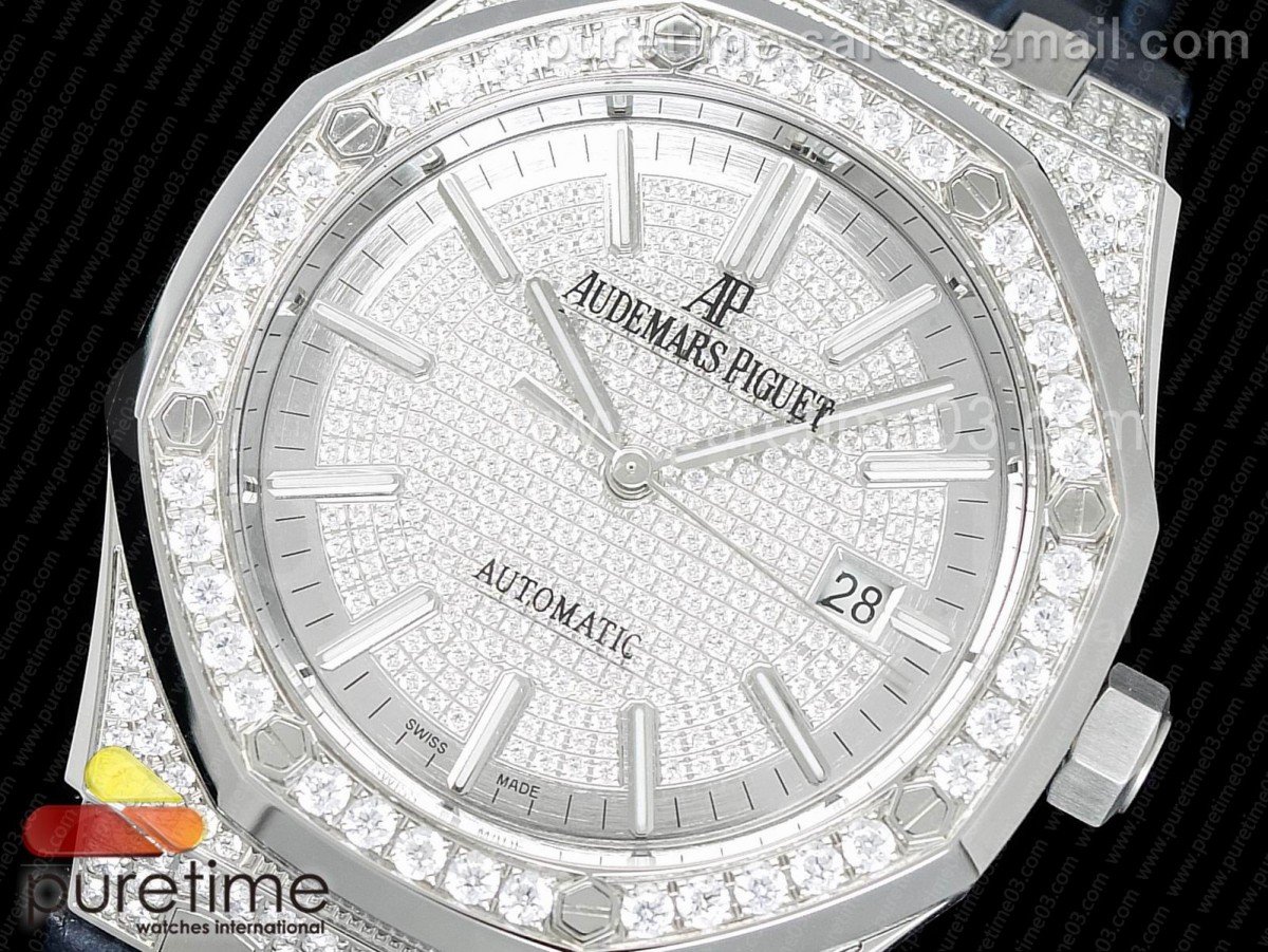 Royal Oak 41mm 15402 SS Full Paved Diamonds