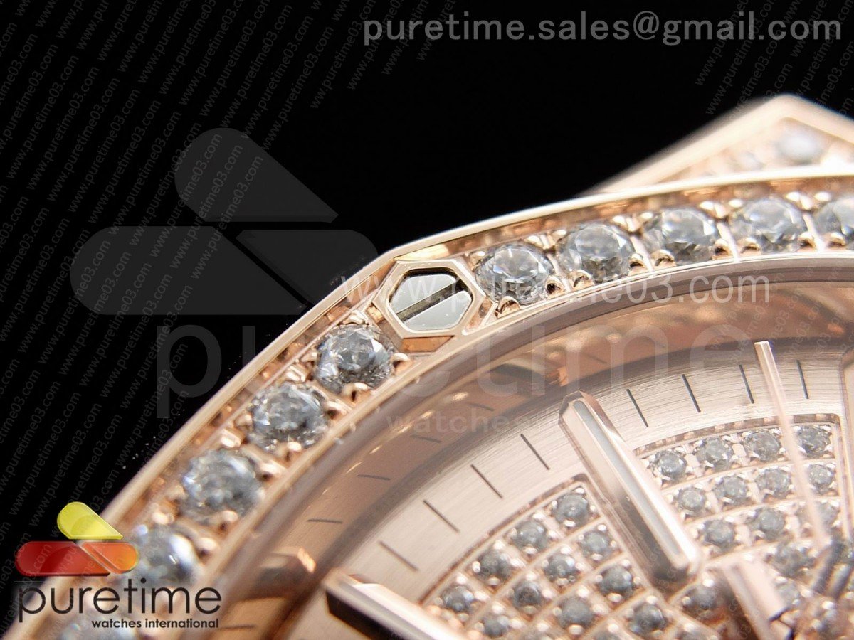 Royal Oak 41mm 15402 RG Full Paved Diamonds - immagine 6