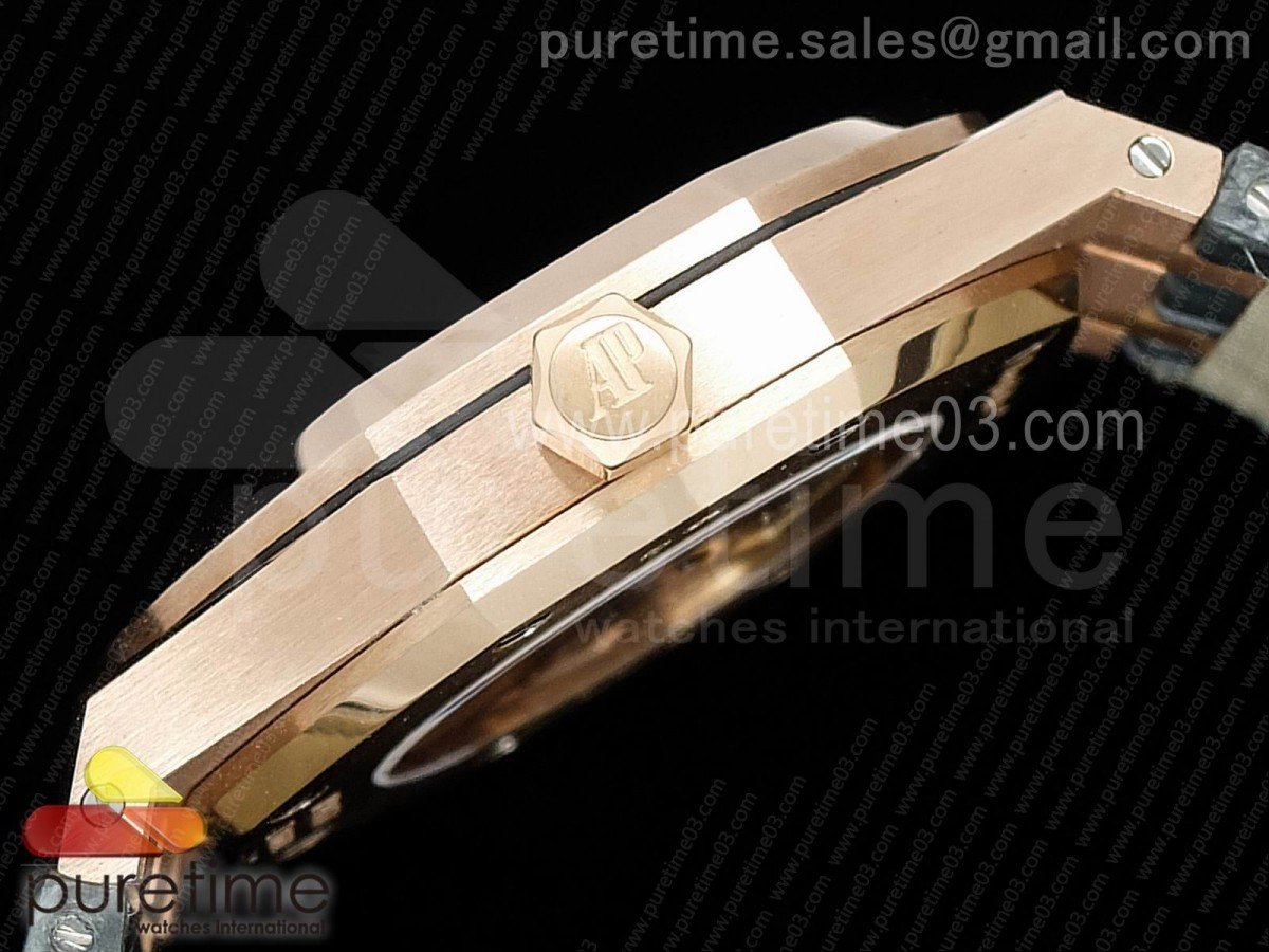 Royal Oak 41mm 15402 RG Full Paved Diamonds - immagine 7