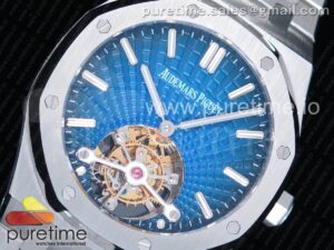 Royal Oak 2018 SIHH SS Tourbillon R8F Blue