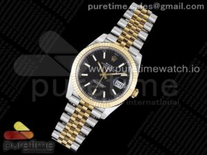 DateJust 41 126333 904L SS/YG VSF 1:1 Best Edition Black Dial on Jubilee Bracelet VS3235