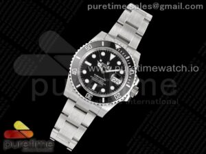Submariner 116610 LN Black Ceramic ZZF 904L 1:1 Best Edition on SS Bracelet SA3135 V3