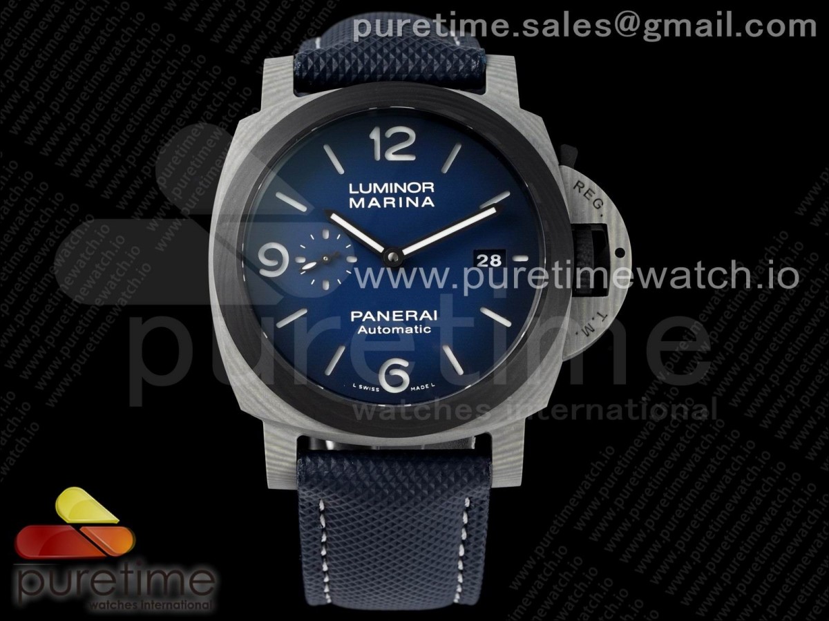 PAM 1663 Carbotech VSF 1:1 Best Edition Blue Dial on Blue Kevlar Composite Strap P.9010 Clone - immagine 3