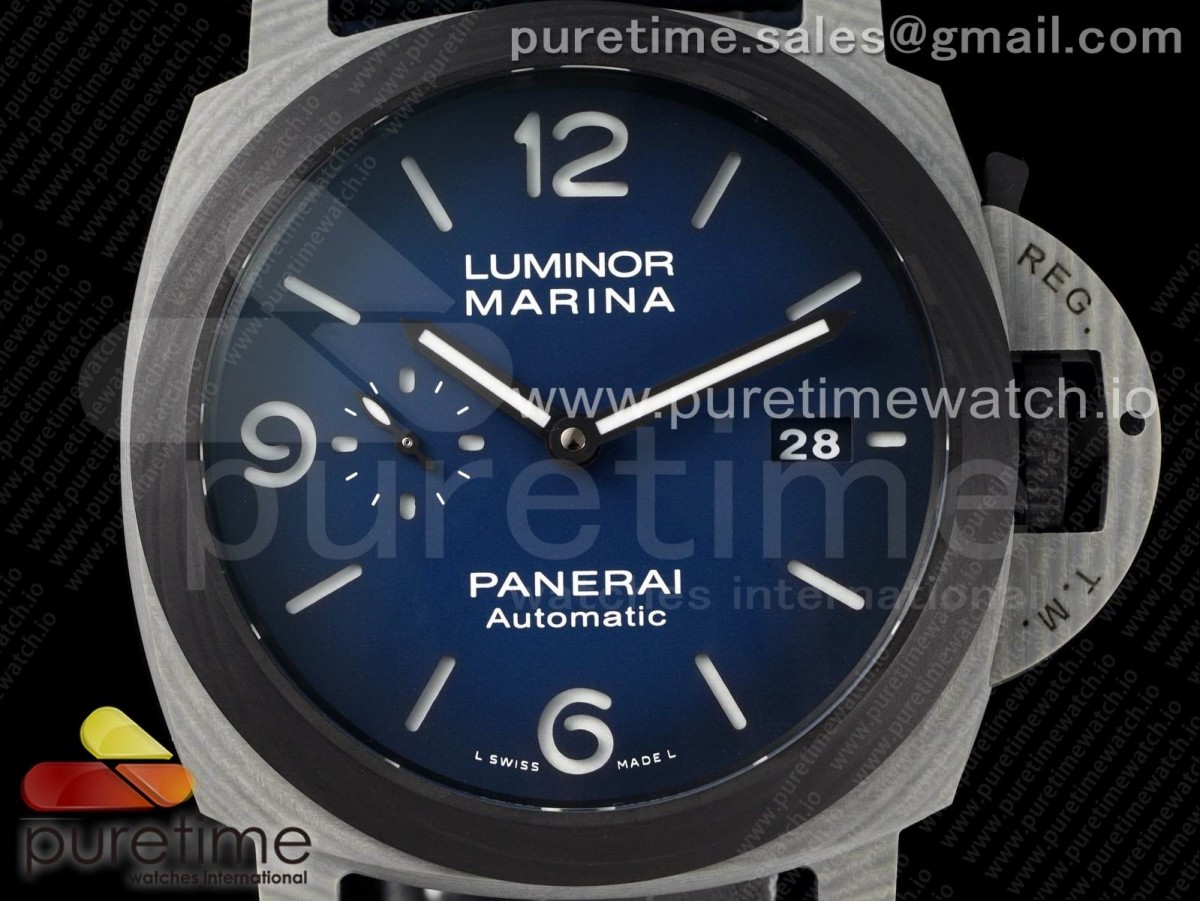 PAM 1663 Carbotech VSF 1:1 Best Edition Blue Dial on Blue Kevlar Composite Strap P.9010 Clone - immagine 4