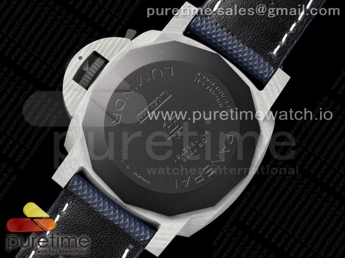 PAM 1663 Carbotech VSF 1:1 Best Edition Blue Dial on Blue Kevlar Composite Strap P.9010 Clone - immagine 12