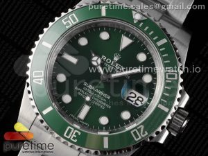 Submariner 116610 LV Green Ceramic 904L Steel VSF 1:1 Best Edition VS3135