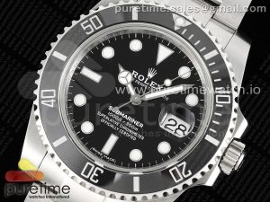 Submariner 116610 LN Black Ceramic 904L Steel QF 1:1 Best Edition VR3135