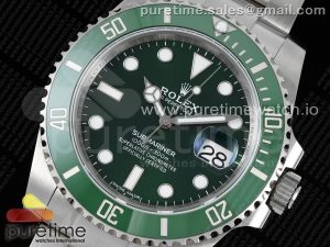 Submariner 116610 LV Green Ceramic King 1:1 Best Edition 904L SS Case and Bracelet VS3135