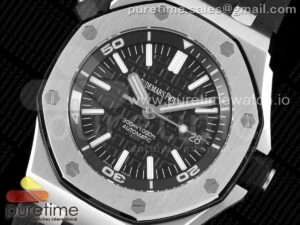 Royal Oak Offshore Diver 15703 RSF 1:1 Best Edition on Rubber Strap A2824 V2