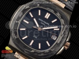 Nautilus 5711 DIW Carbon DIWF 1:1 Best Edition Black Textured Dial on Carbon/RG Bracelet 324CS
