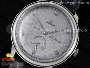 De Ville Power Reserve SS MKF 1:1 Best Edition Gray Textured Dial on Black Leather Strap A8810