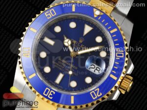Submariner 116613 LB KF 1:1 Best Edition YG Wrapped Blue Dial on SS/YG Bracelet VR3135